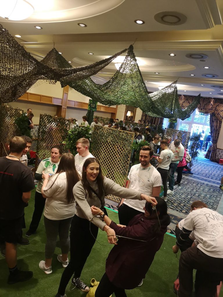 Jungle themed team building activity