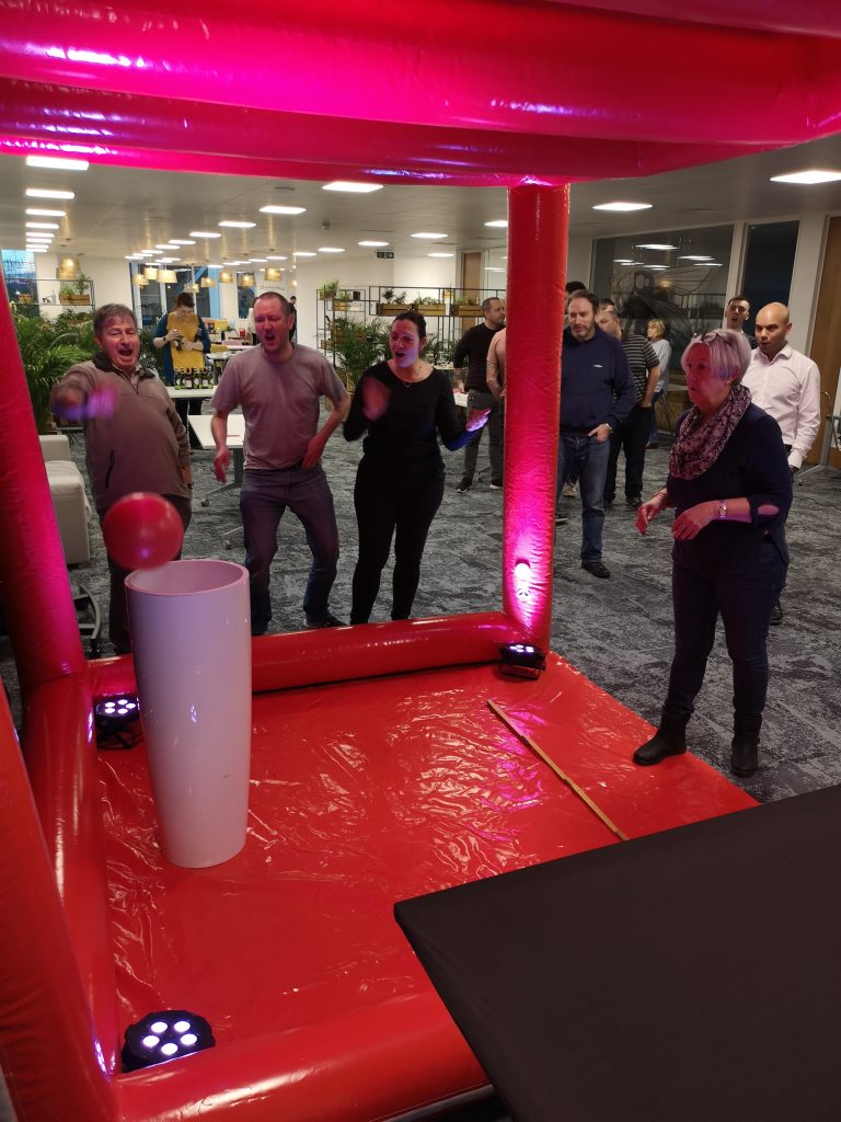 Guests playing the kube