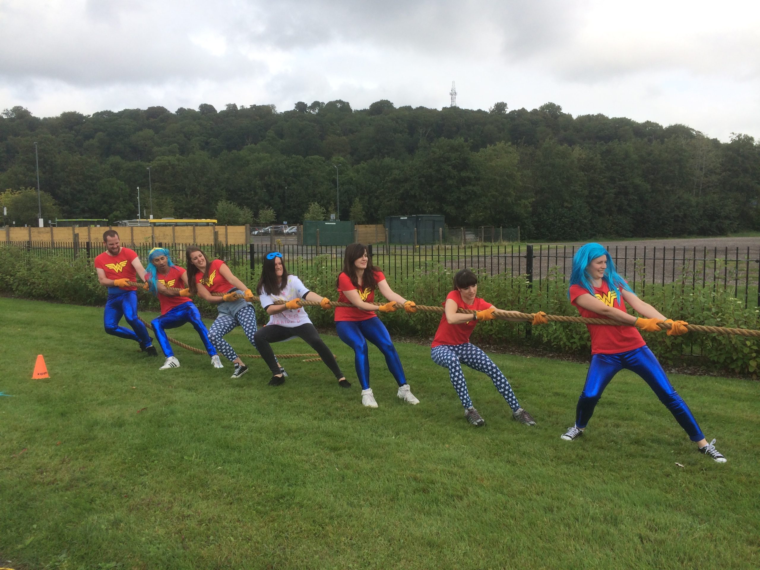 team building tug o war