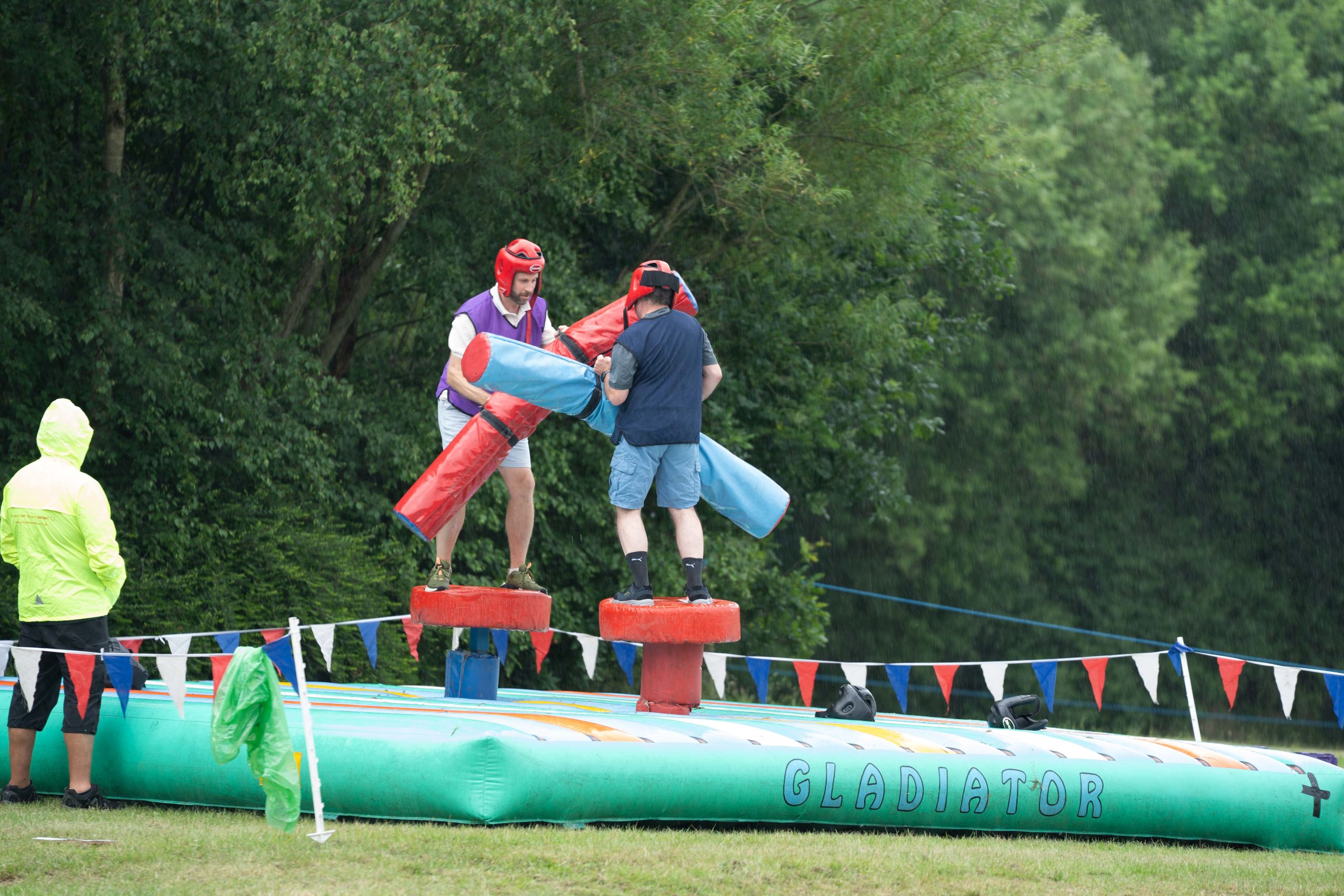 Gladiator on battle of olympus team building event